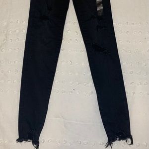 american eagle black ripped jeans